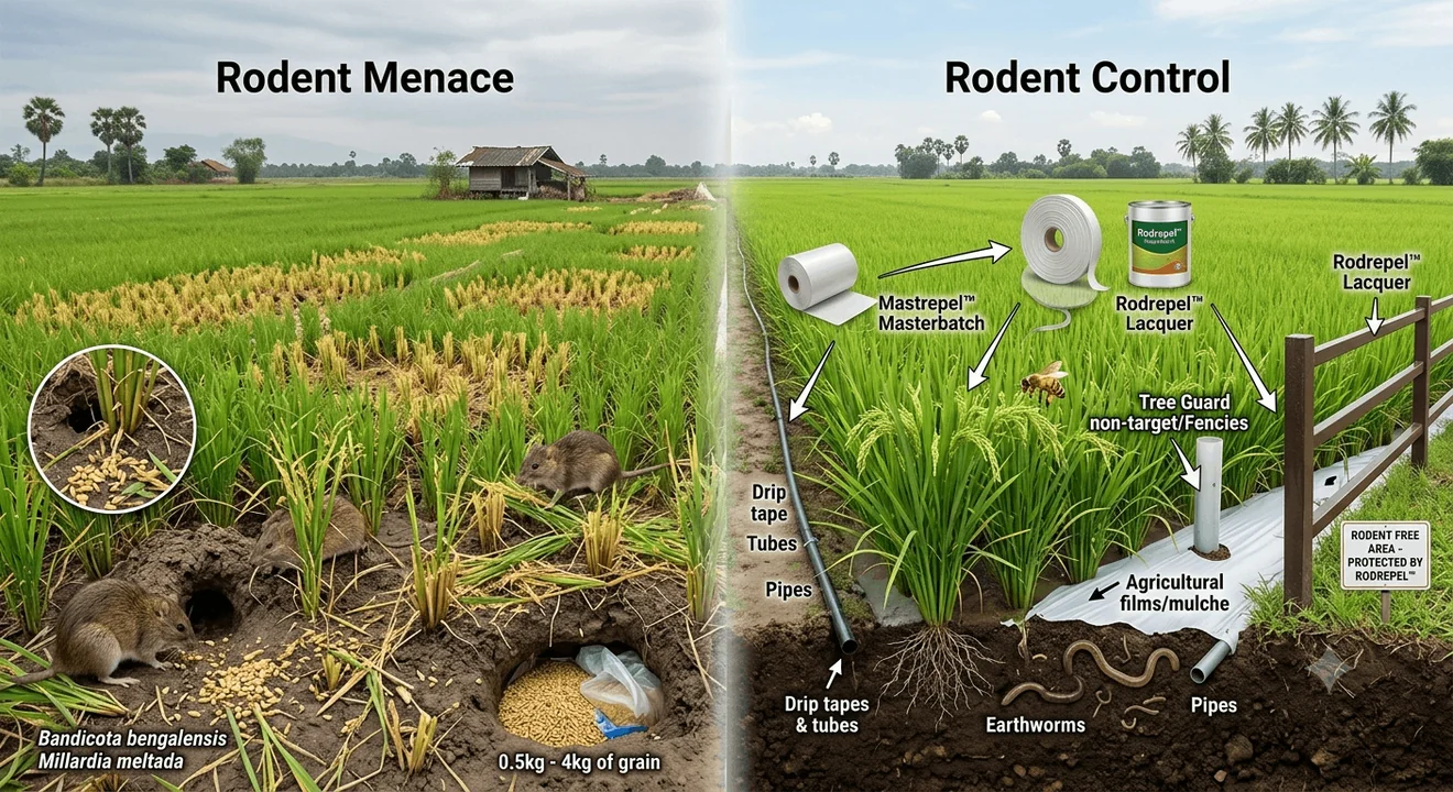 Rodent menace in agriculture