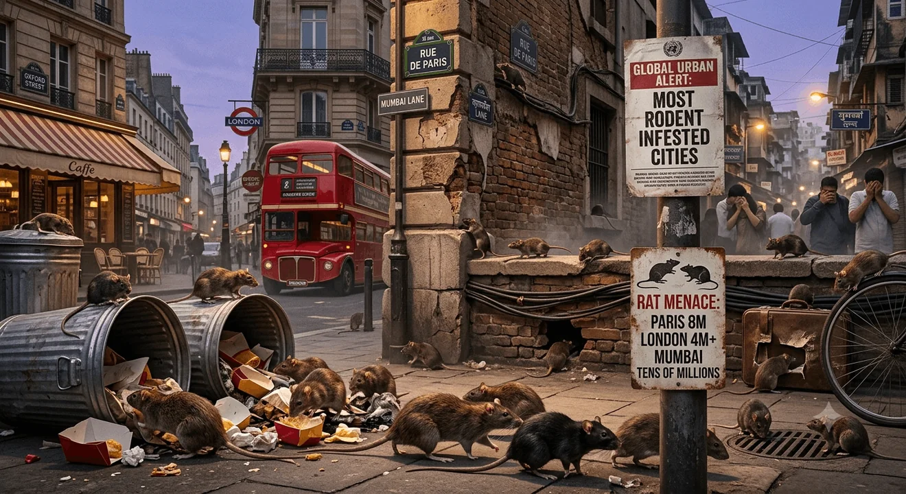 Top Rodent infested Cities of the world